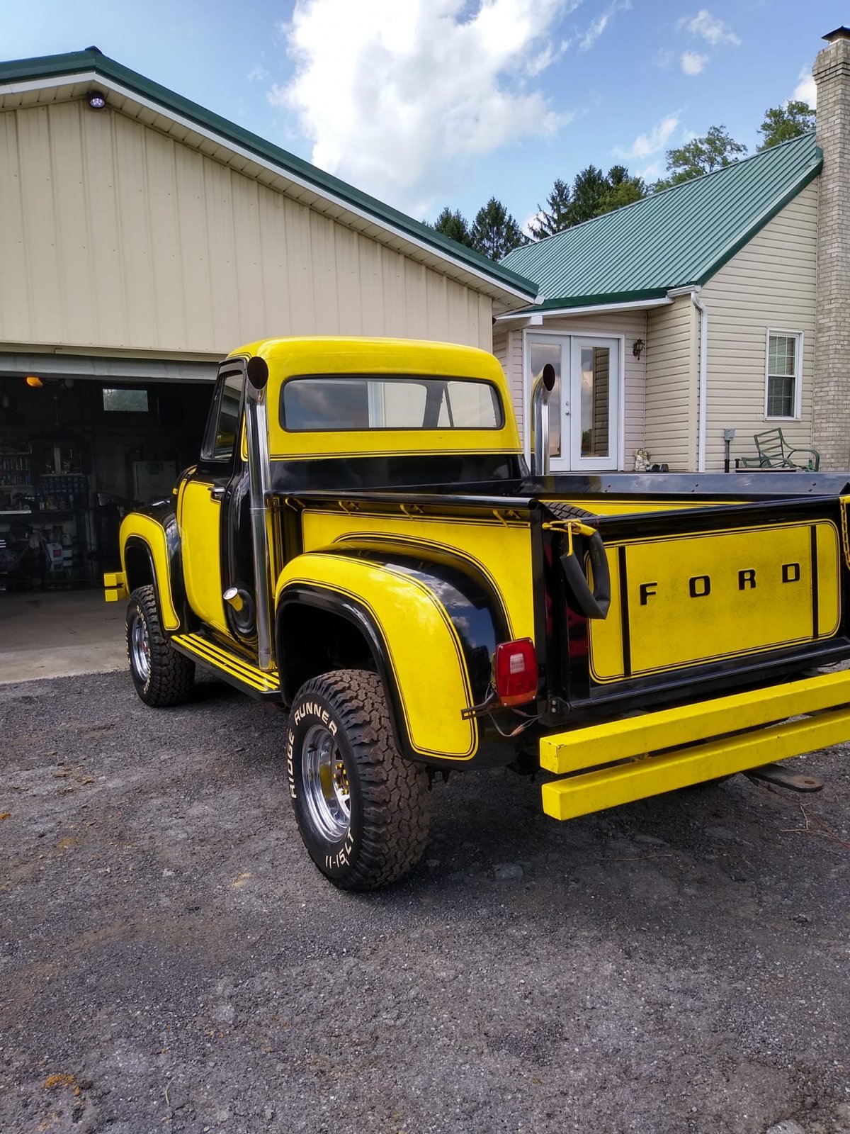 1955 Ford Pickup Truck On a 72 F250 Frame  3.jpg