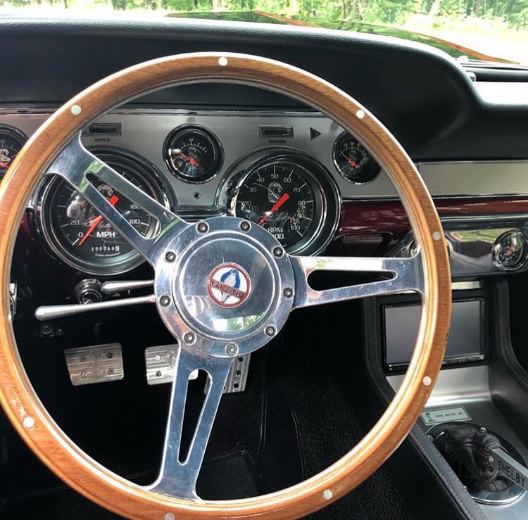 1968 FORD MUSTANG 200 MPH CANDY BRANDYWINE WITH BLACK RACING STRIPES