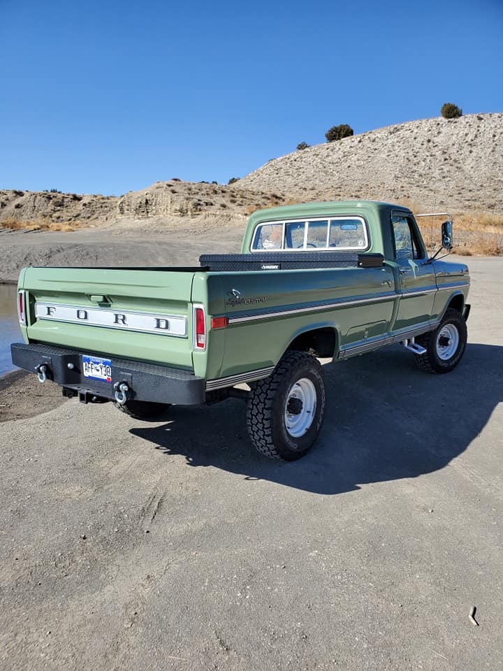 1970 Ford F-250 4x4 Powered By a 460 V8, Boxwood Green 3.jpg
