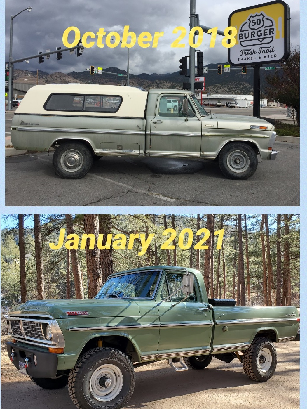 1970 Ford F-250 4x4 Powered By a 460 V8, Boxwood Green 9.jpg