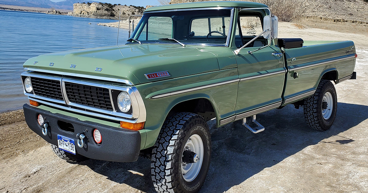 1970 Ford F-250 4x4 Powered By a 460 V8, Boxwood Green.jpg