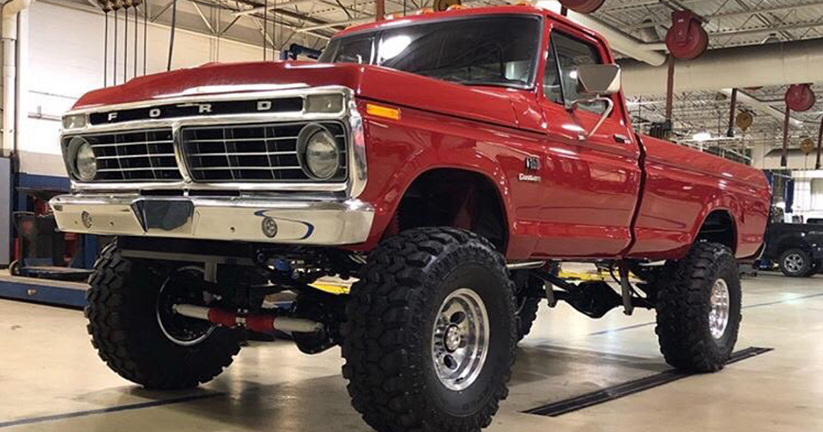 1973 Ford F-250 Highboy Custom 460 Cobra Jet Under The Hood.jpg