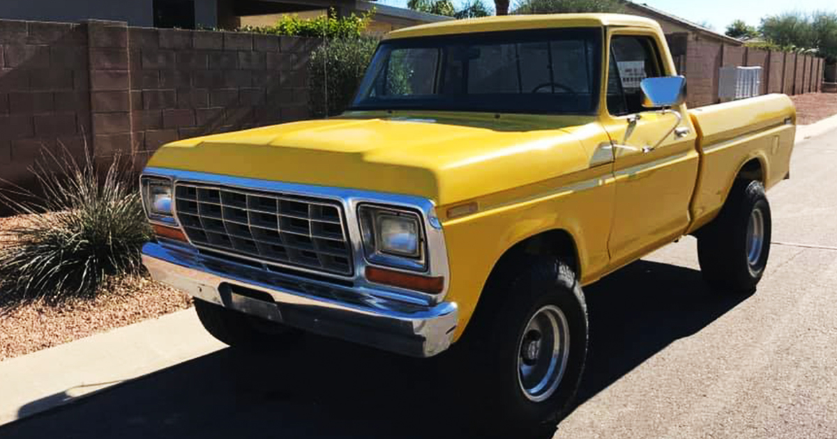 1979 F-150 Custom Yellow Has a 300ci 4 speed Manual FordDaily.net