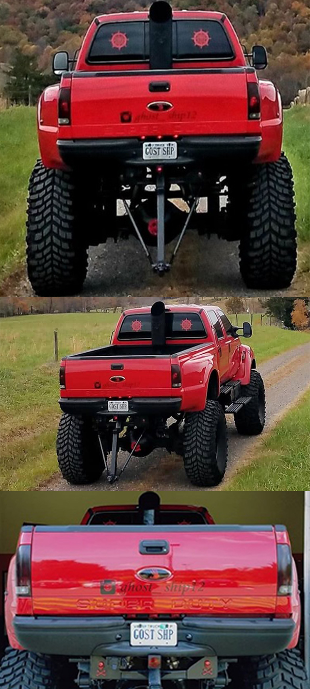 jacked up ford f650