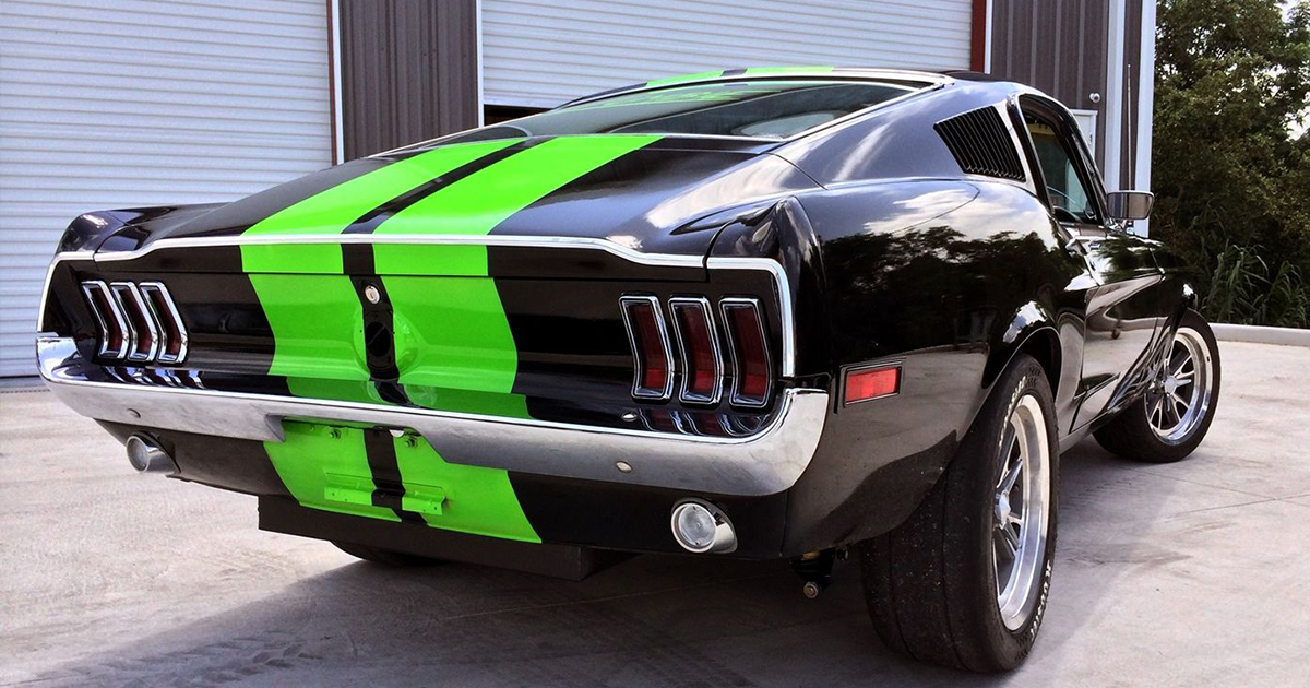 All-Electric 1968 Mustang Fastback Super Muscle Car With 1000HP.jpg