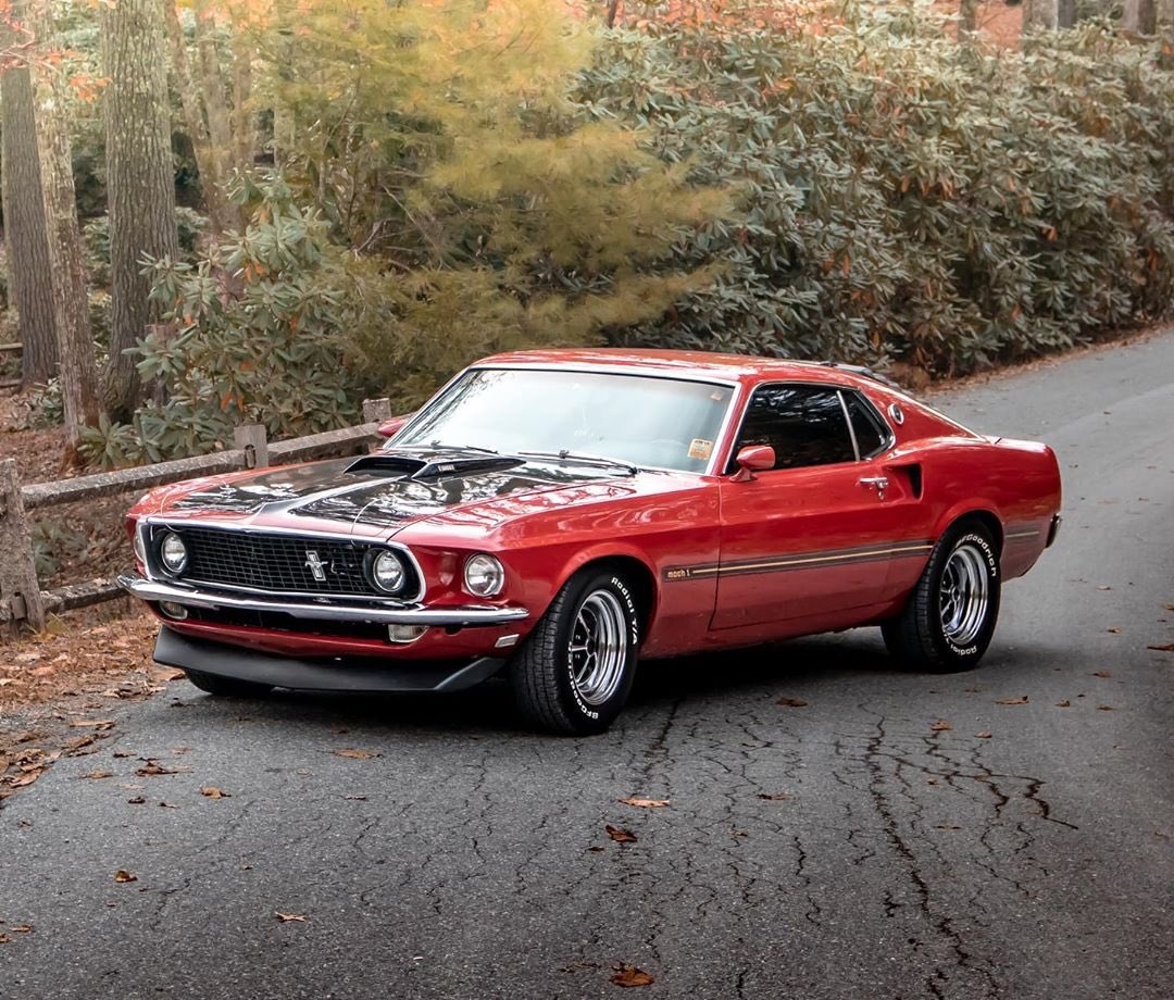 Candy Apple Red 1969 Ford Mustang Mach 1 Fastback 2.jpg