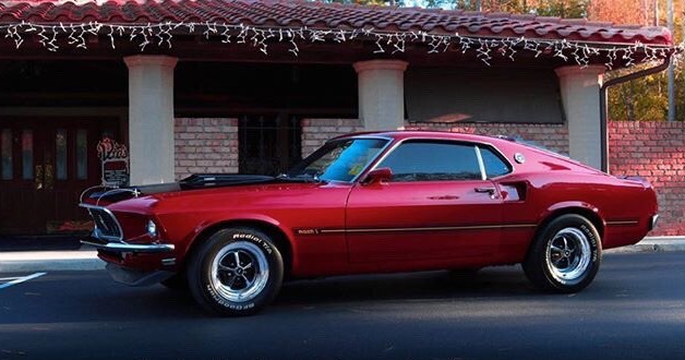 Candy Apple Red 1969 Ford Mustang Mach 1 Fastback 4.jpg