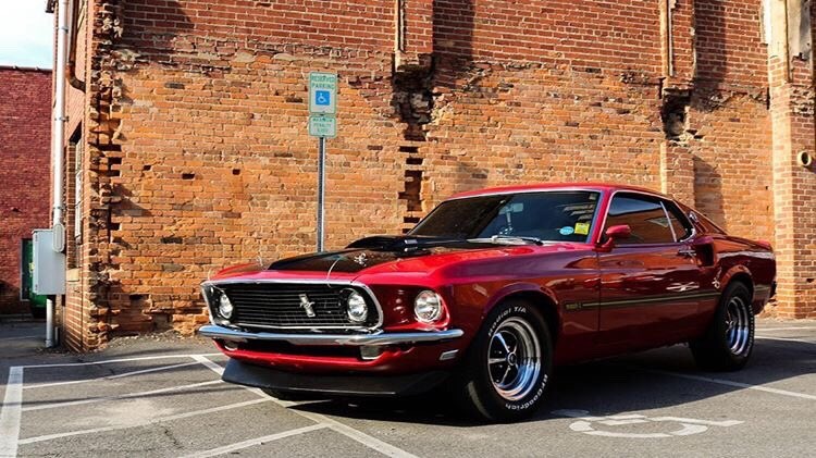 Candy Apple Red 1969 Ford Mustang Mach 1 Fastback 7.jpg