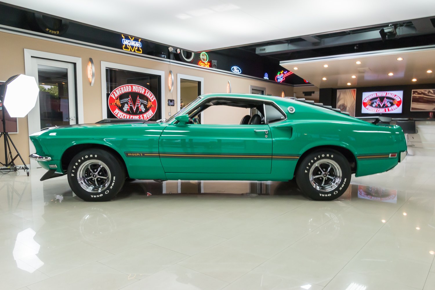 Gorgeous 69 Ford Mustang Mach 1 Grabber Green 4.jpg