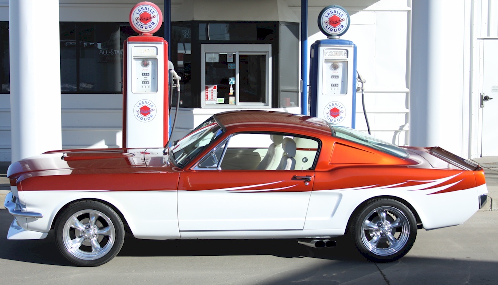 Orange And White 1966 Ford Mustang Fastback GT350 5.jpg