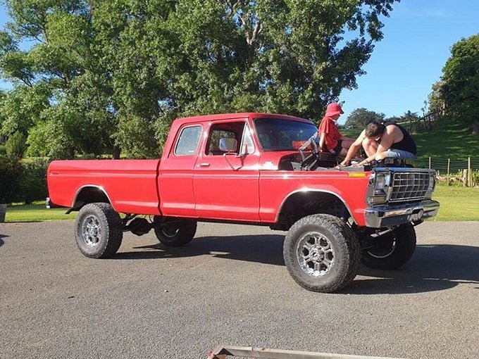Red 1978 Ford F-250 Crew Cab Built From The Ground Up 6.jpg