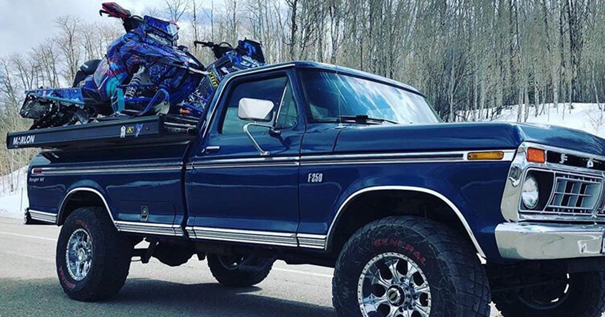 Sleds On The Ford 1976 F-250 Ranger XLT 4x4.jpg