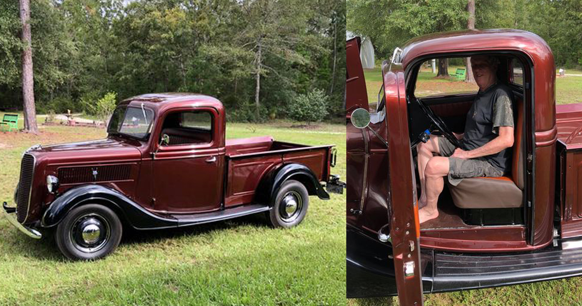 Son Surprises His Dad With 1937 Ford Pickup 1.jpg