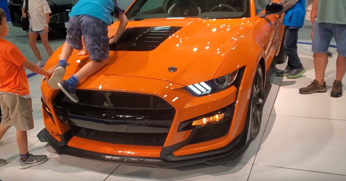 Would you let your kids to crawl on New Ford Mustang 2020 GT500 Like this parents.jpg