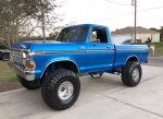 Blue 1979 Ford F-150 4x4 On Super Swampers - Video | Ford Daily Trucks